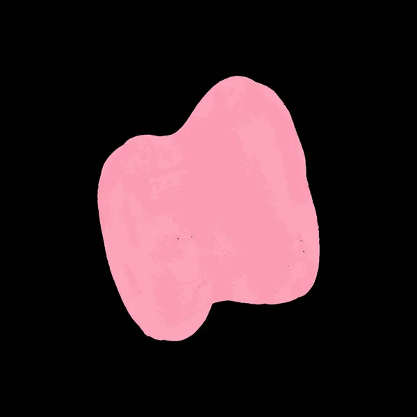 白ベクトルに分離ピンクのブラシストローク — ストックベクタ