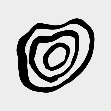 Siyah grunge fırça darbesi. Mürekkep lekesi. Mürekkep lekesi