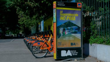 Buenos Aires, Arjantin 'deki Palermo mahallesindeki City Ecobike İstasyonu