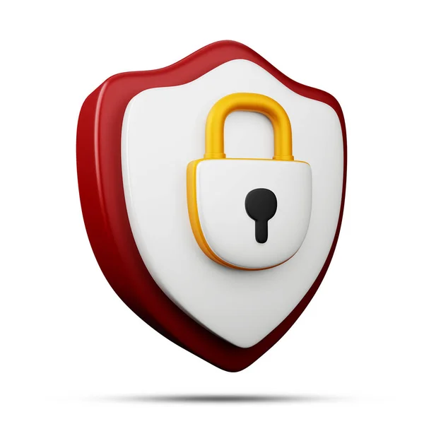 Protection Icon Security Icon Rendering — Stock Photo, Image