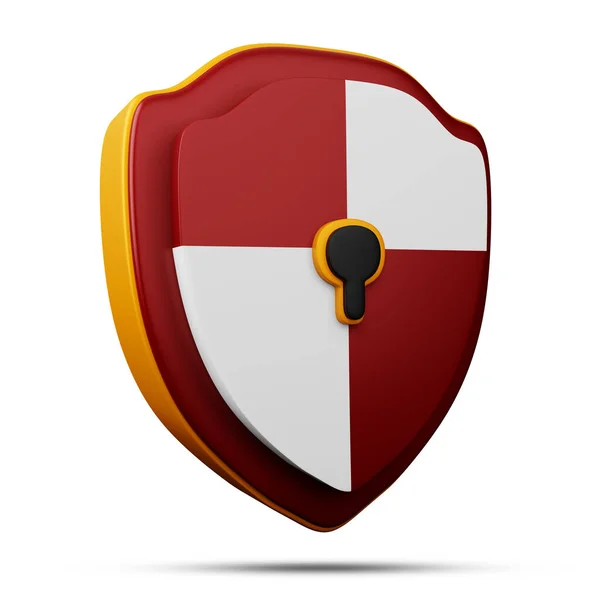Protection Icon Security Icon Rendering — Fotografia de Stock