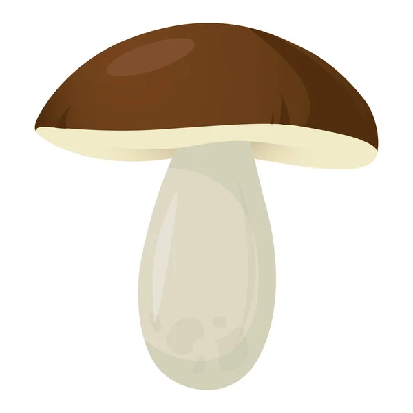 Fungo Boletus Vettoriale Icona Disegno Cartone Animato Cep — Vettoriale Stock