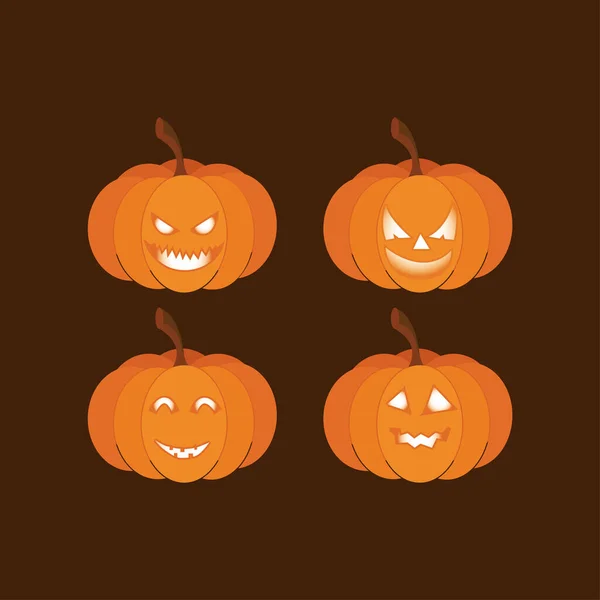 Illustration Graphique Vectorielle Lanterne Jack Citrouille Halloween Avec Concept Design — Image vectorielle