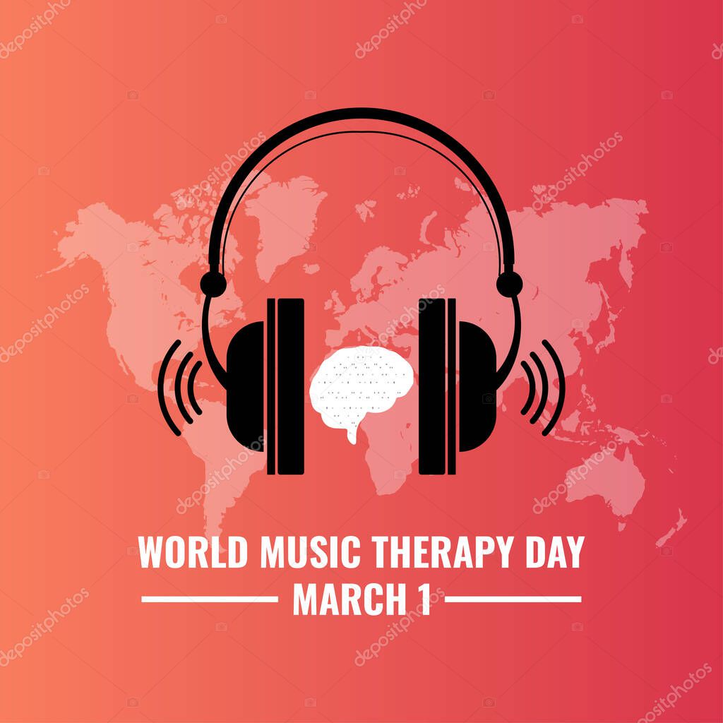 World Music Therapy Day on March 1 every year is a day for people around the world to celebrate the healing power of music. Vector illustration design