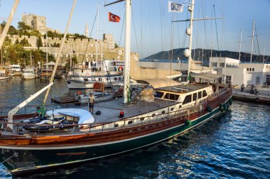 Bodrum 'daki Aziz Peter Kalesi manzarası