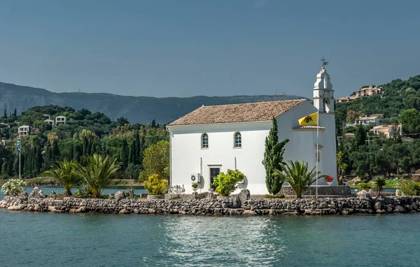 Krajobraz Wyspie Korfu Pozostaje Pamięci Turystów Zawsze — Zdjęcie stockowe