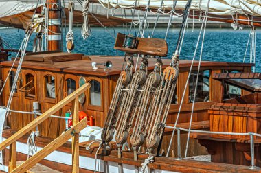 Lanzarote 'deki marina rubicon playa blanca' da gemiler ve yatlar. 