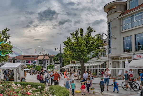 Postcard Summer Sopot — Foto Stock