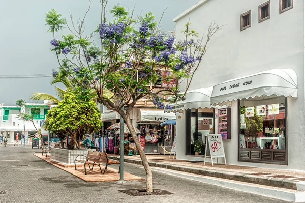 Área Comercial Para Turistas Playa Blanca Lanzarote — Fotografia de Stock