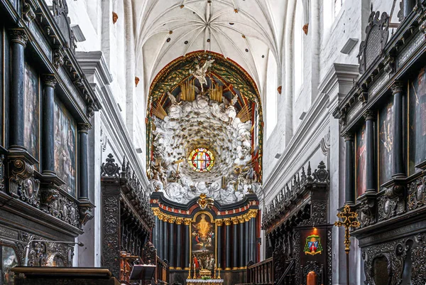 Oliwa Cathedral Main Place Religious Worship Gdask Лицензионные Стоковые Изображения