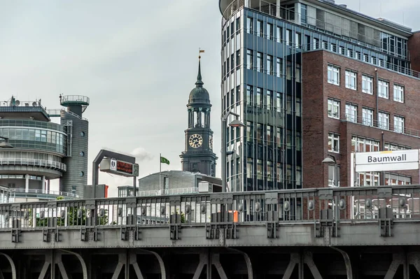 View Panorama City Hamburg — Stok fotoğraf