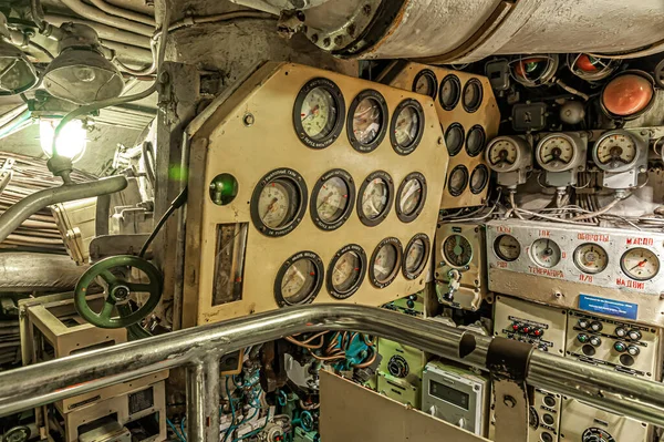 Diesel Engine Maneuvering Point Submarine 434 — Stockfoto
