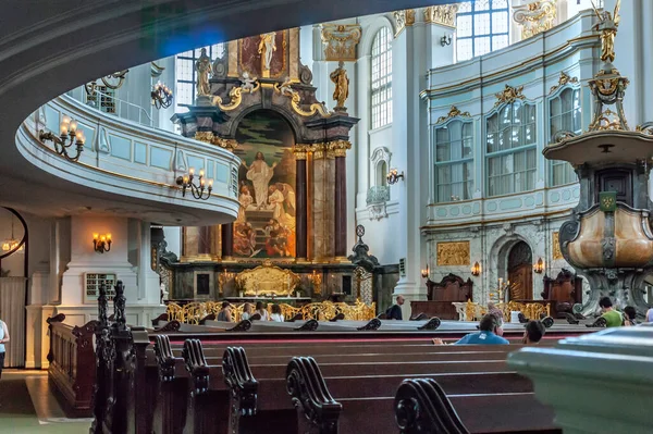 Main Altar Church Saint Michael Hamburg — Stock Fotó