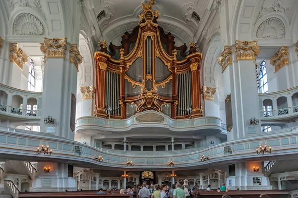 Organ Baroque Church Saint Michael Hamburg — Stock Fotó