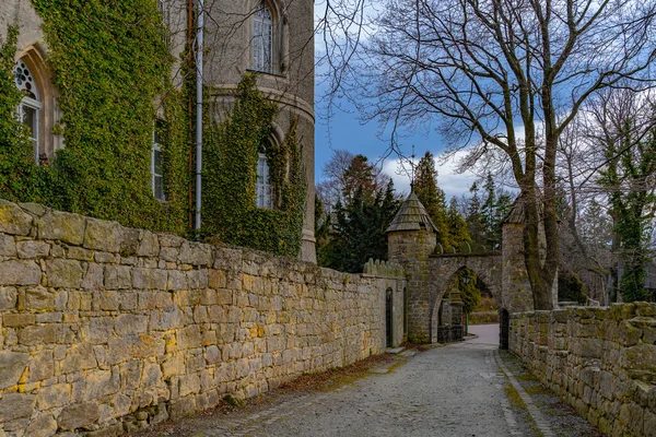 Vieux Château Forêt Rocher Dans Noble — Photo