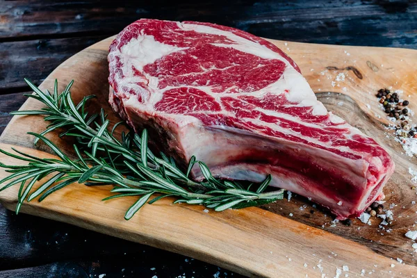 Raw Meat Steaks Top View Telifsiz Stok Imajlar