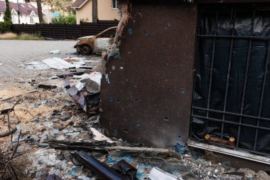 Rus istilacıların kabuklarından yanmış daireler.