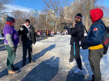 6 Şubat 2022 Toronto Anti-Vax Queens Park 'ta protesto
