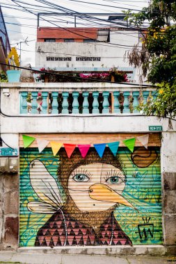 Quito, Ekvador - 20 Mart 2022: Quito, Ekvador 'da şehir sokak manzarası