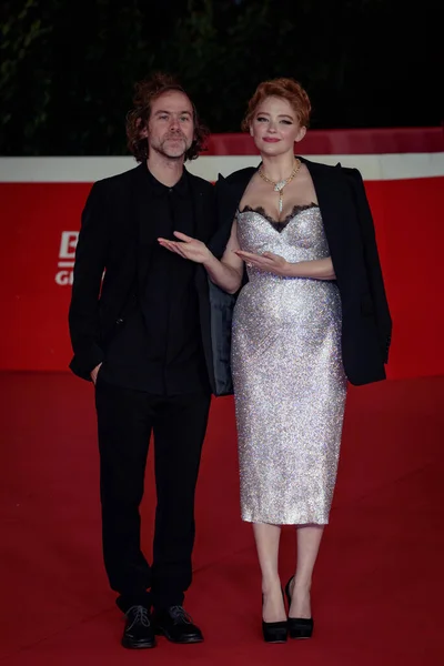 Ekim 2021 Roma Film Festivali Sırasında Bryce Dessner Haley Bennett — Stok fotoğraf