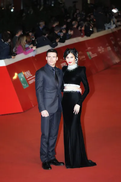 ローマ イタリア 10月24日 リチャード マデンとジェマ チャンがローマ国際映画祭2021で開催される エターナル レッドカーペットに参加 — ストック写真