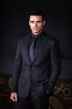 ROME, ITALY - 24 Ekim 2021 'de Richard Madden, 16. Roma Film Festivali sırasında 