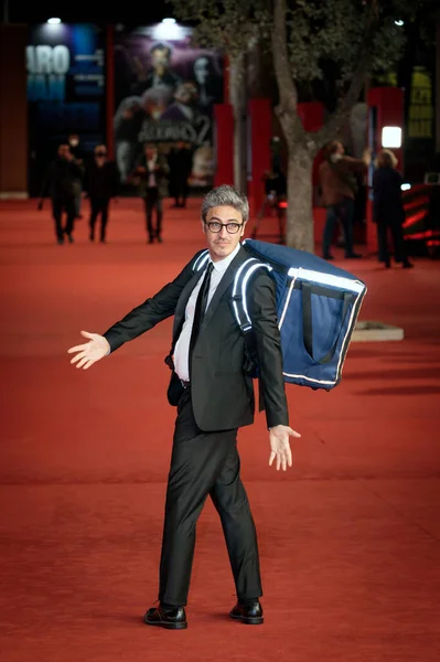 Roma Italia Octubre 2021 Pierfrancesco Diliberto Asiste Alfombra Roja Película —  Fotos de Stock