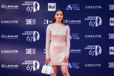 Roma, İtalya - 3 Mayıs 2022: Bataklık Rotolo, Roma 'da düzenlenen David di Donatello ödül törenine katıldı..