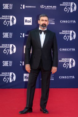 Roma, İtalya - 3 Mayıs 2022: Yuri Ancarani, Roma 'da düzenlenen David di Donatello ödül törenine katıldı..