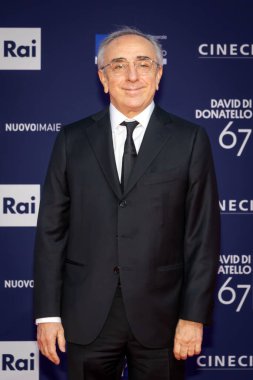 Roma, İtalya - 3 Mayıs 2022: Silvio Orlando, Roma 'da düzenlenen David di Donatello ödül törenine katıldı..