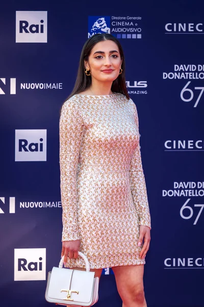 Rome Italy May 2022 Swamy Rotolo Attends Red Carpet David — стоковое фото