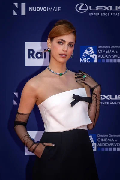 Rome Italy May 2022 Miriam Leone Attends Red Carpet David — стоковое фото