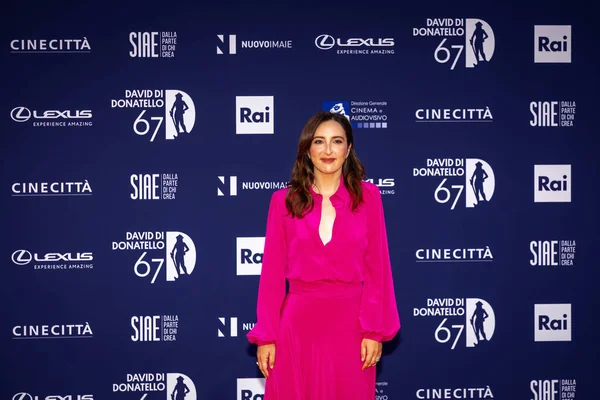 Rome Italy May 2022 Anna Ferraioli Ravel Attends Red Carpet — стоковое фото