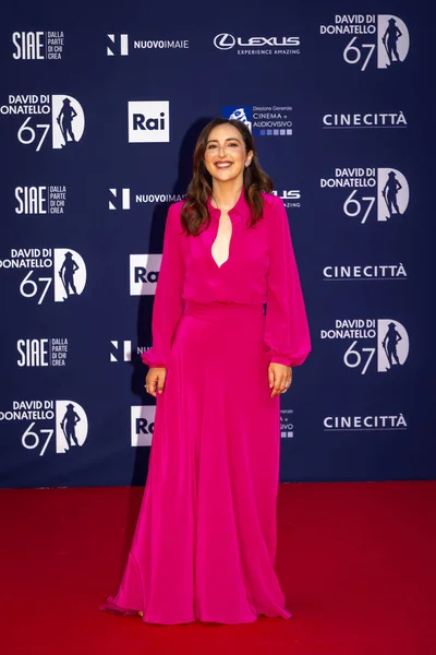 Rome Italy May 2022 Anna Ferraioli Ravel Attends Red Carpet — стоковое фото