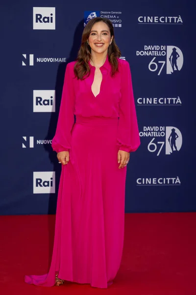 Rome Italy May 2022 Anna Ferraioli Ravel Attends Red Carpet — стоковое фото