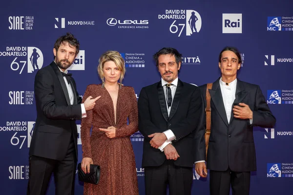Rome Italy May 2022 Rock Band Verdena Attends Red Carpet — Stockfoto
