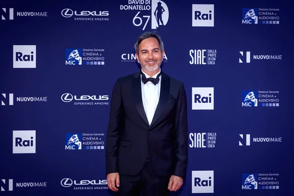 Roma, İtalya - 3 Mayıs 2022: Nico Bonomolo, Roma 'da düzenlenen David di Donatello ödül törenine katıldı..