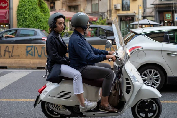 Neapel Italien Mai 2022 Die Bürger Von Neapel Lieben Sich — Stockfoto