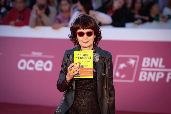 Rom Italien Oktober 2022 Elisabetta Sgarbi Besöker Röda Mattan Filmfestivalen — Stockfoto