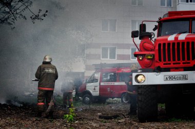 Barnaul, Rusya - 24 Mayıs 2019. Rus 
