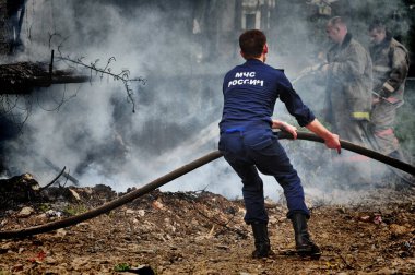 Barnaul, Rusya - 24 Mayıs 2019. Rus 