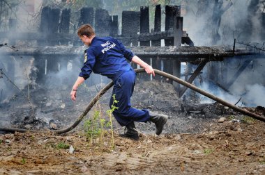 Barnaul, Rusya - 24 Mayıs 2019. Rus 