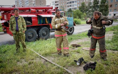 Barnaul, Rusya - 24 Mayıs 2019. Rus 