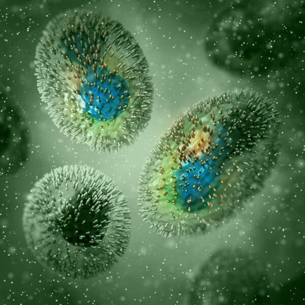 Medical background, Monkeypox virus, Zoonotic virus from the Poxviridae family, causes monkeypox, pore-like disease, highly contagious viral infection, 3d rendering