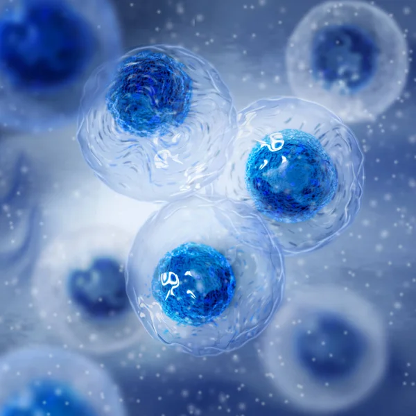 Medical Background Embryonic Stem Cells Capable Self Renewal Rendering — Stock Photo, Image