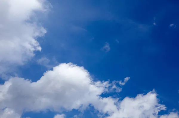 Abstract image of blurred sky. Blue sky background with cumulus clouds