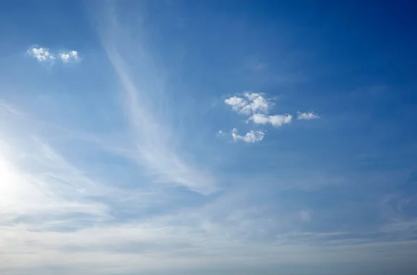 Abstract image of blurred sky. Blue sky background