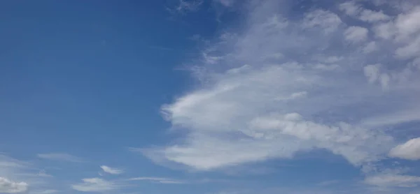 Abstract image of blurred sky. Blue sky background with cumulus clouds