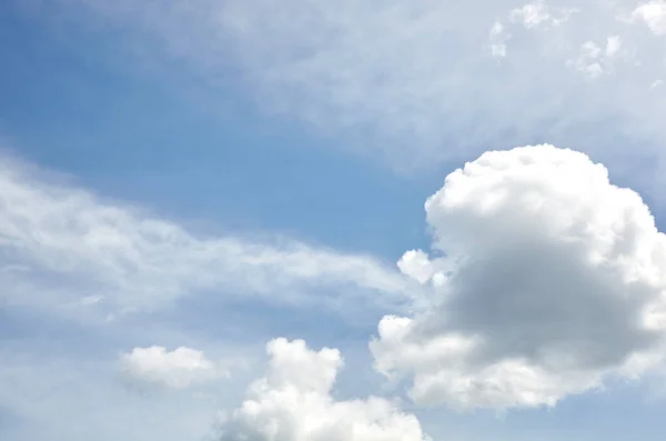 Abstract image of blurred sky. Blue sky background with cumulus clouds