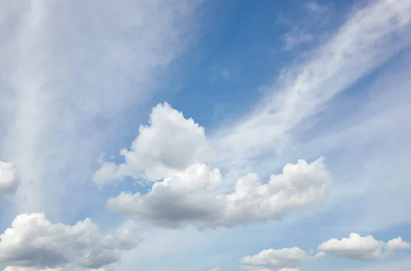 Image Abstraite Ciel Flou Fond Bleu Ciel Avec Cumulus Nuages — Photo